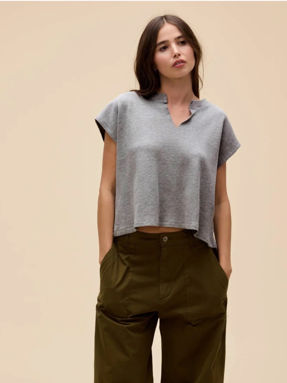 DAYDREAMER THERMAL DOLMAN TEE - Picture 5 of 6